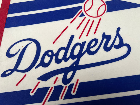 Vintage 1970s Dodgers “Los Angeles” Stadium Felt Pennant – Excellent Condition