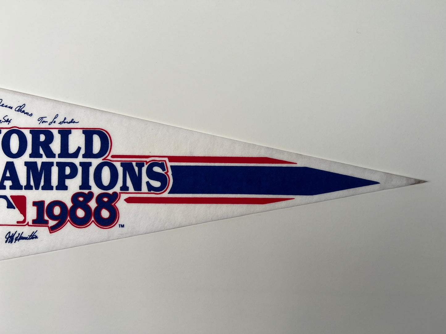 Vintage 1988 Dodgers World Series Champions Felt Pennant – Excellent Condition