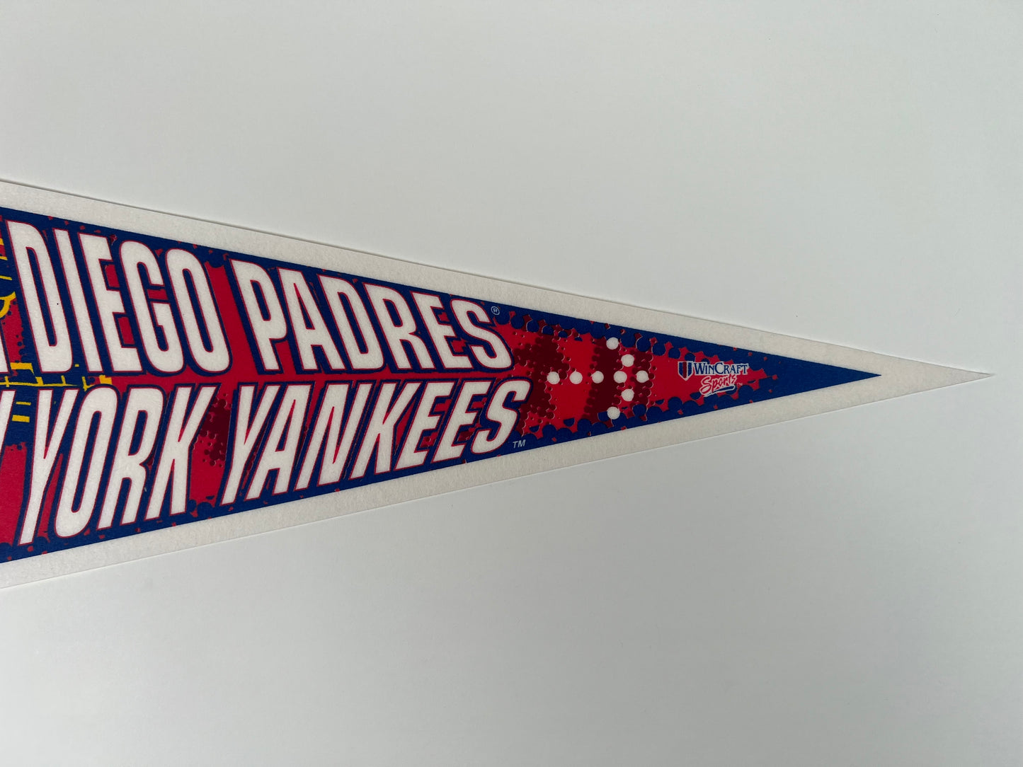 Vintage 1998 Padres vs. Yankees World Series Felt Pennant – Excellent Condition