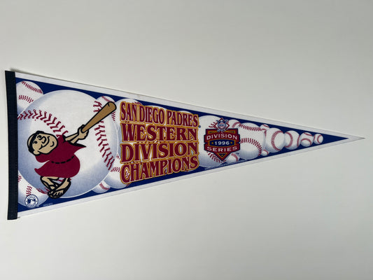 1996 San Diego Padres Western Division Champions Felt Pennant