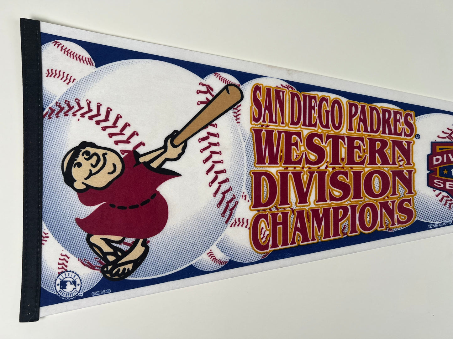 1996 San Diego Padres Western Division Champions Felt Pennant
