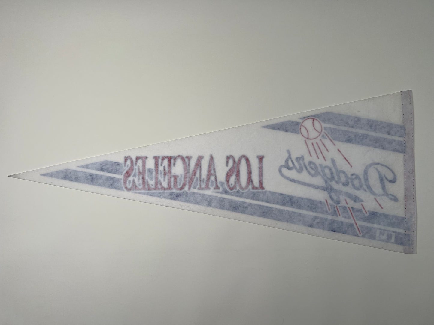 Vintage 1970s Dodgers “Los Angeles” Stadium Felt Pennant – Excellent Condition