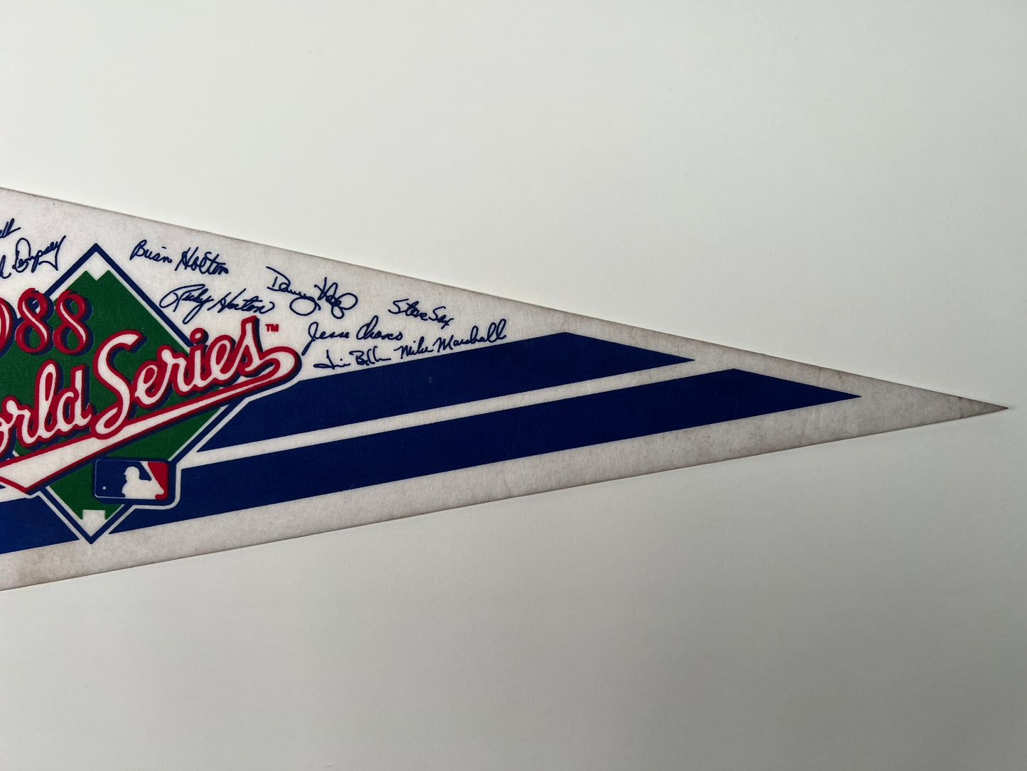 1988 Dodgers NL Champions & World Series Vintage Felt Pennant